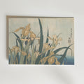 Katsushika Hokusai Irises and Grasshopper 1833 Poster – utan passepartout