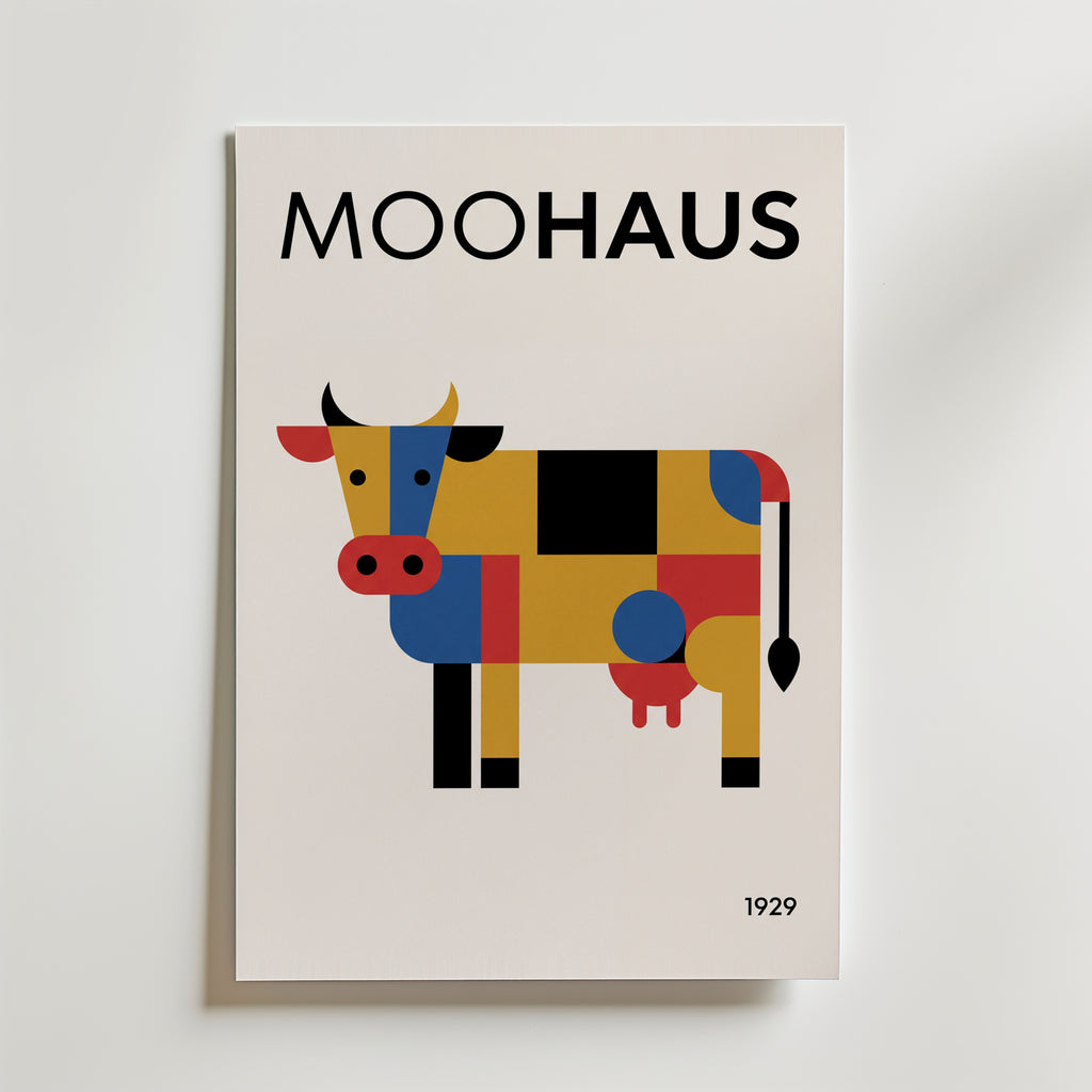 Moohaus Poster – canvas utan passepartout