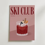Ski Club Negroni Poster – utan passepartout