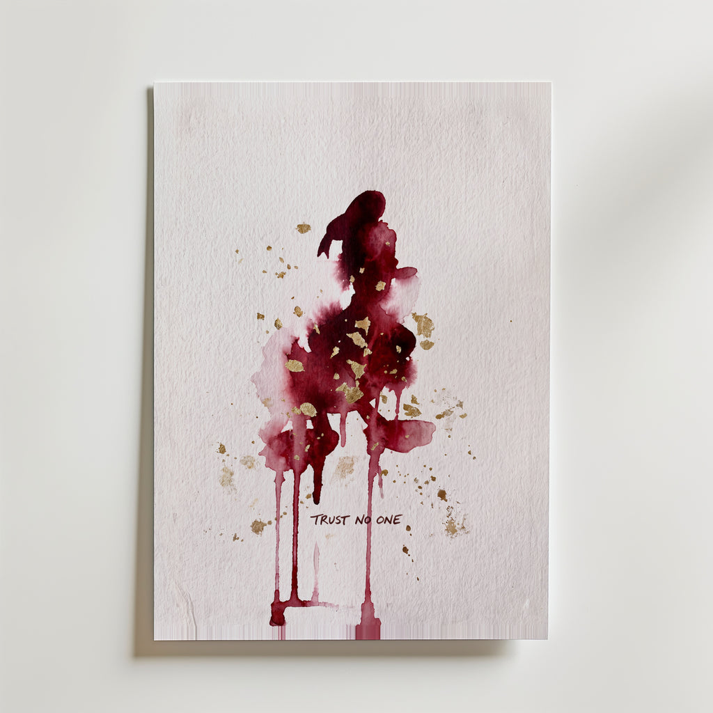 Trust No One Poster – canvas utan passepartout