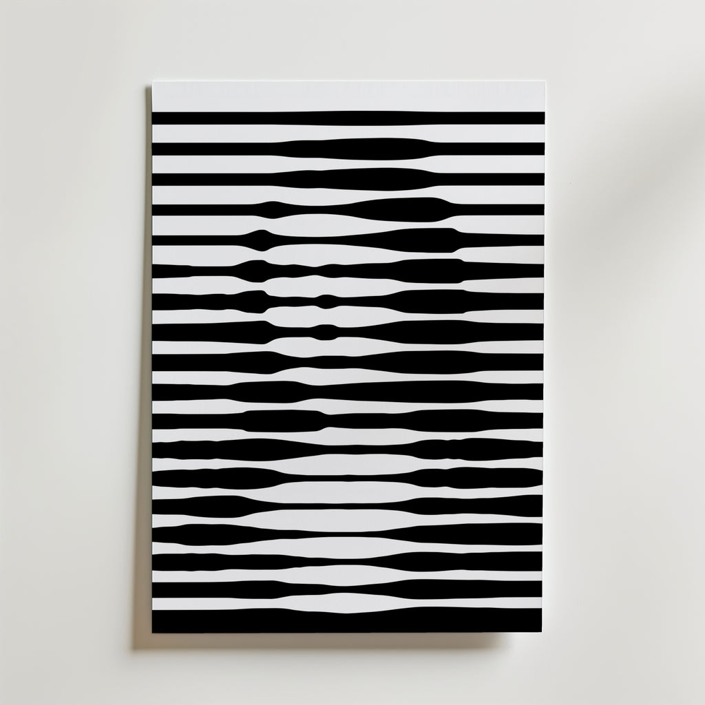 Waveform Stripes Poster – canvas utan passepartout