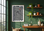 Op Art Surf Poster – i rum 1