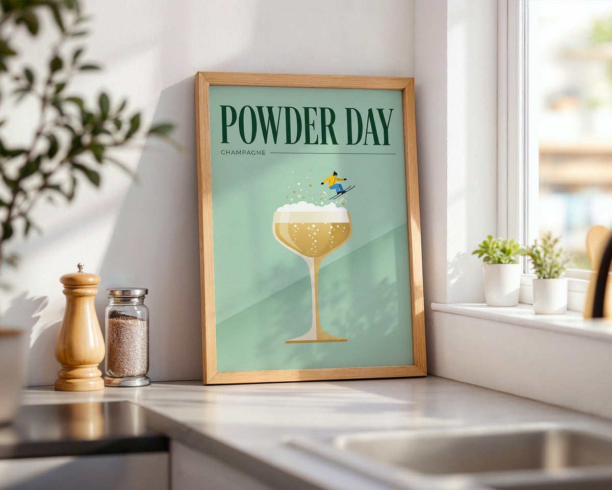 Powder Day Champagne Poster – i rum 1