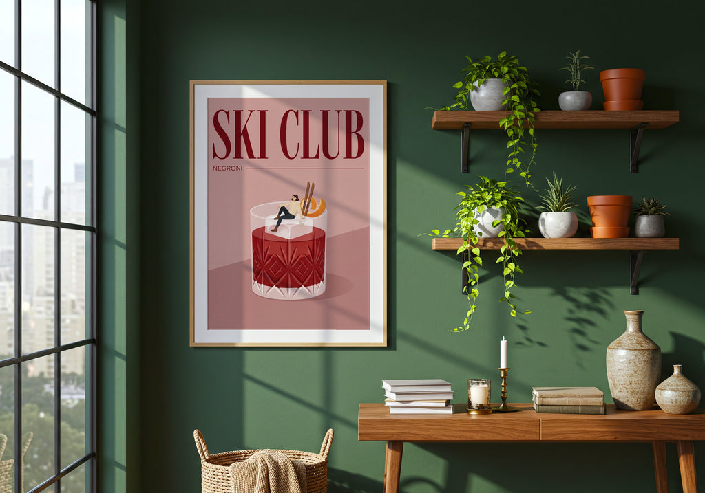 Ski Club Negroni Poster – i rum 1