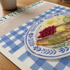 Stekt strömming Poster – närbild på papper