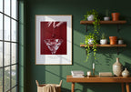 Velvet Cherry Drop Poster – i rum 1