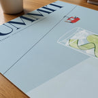 Gondola Gin Hour Poster – närbild på papper