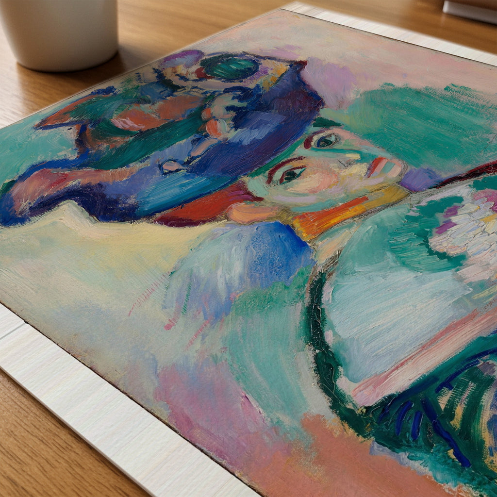 Henri Matisse Woman with a Hat 1905 Poster – närbild på papper