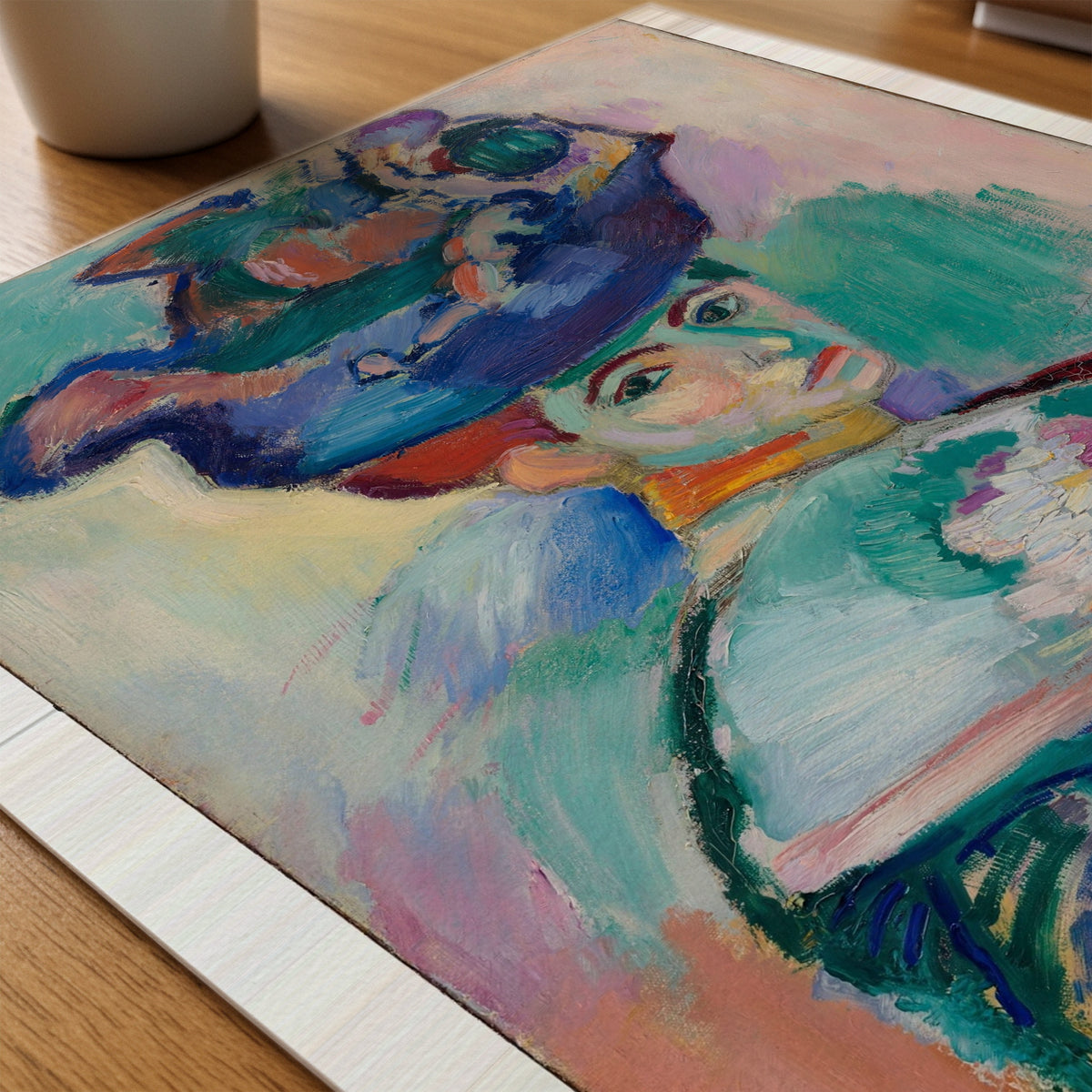 Henri Matisse Woman with a Hat 1905 Poster – närbild på papper