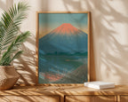 Hasui Kawase Daybreak over Lake Yamanaka 1931 Poster – i rum 2