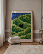 Hidden Cat Meadow Poster – i rum 2