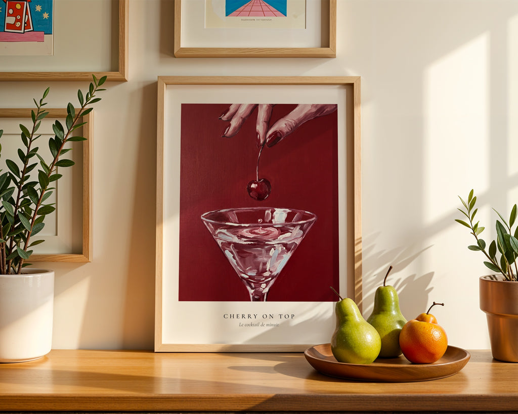 Velvet Cherry Drop Poster – i rum 2