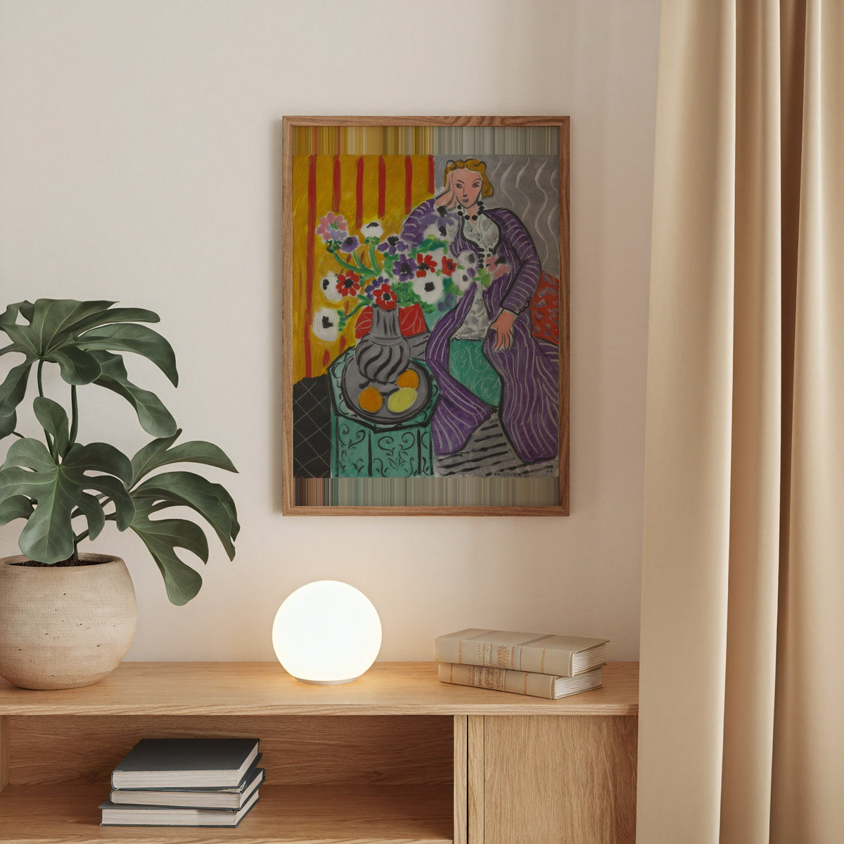 Henri Matisse Purple Robe and Anemones 1937 Poster – i rum 3