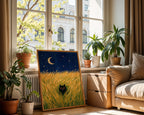 Hidden Cat Moonfield Poster – i rum 3