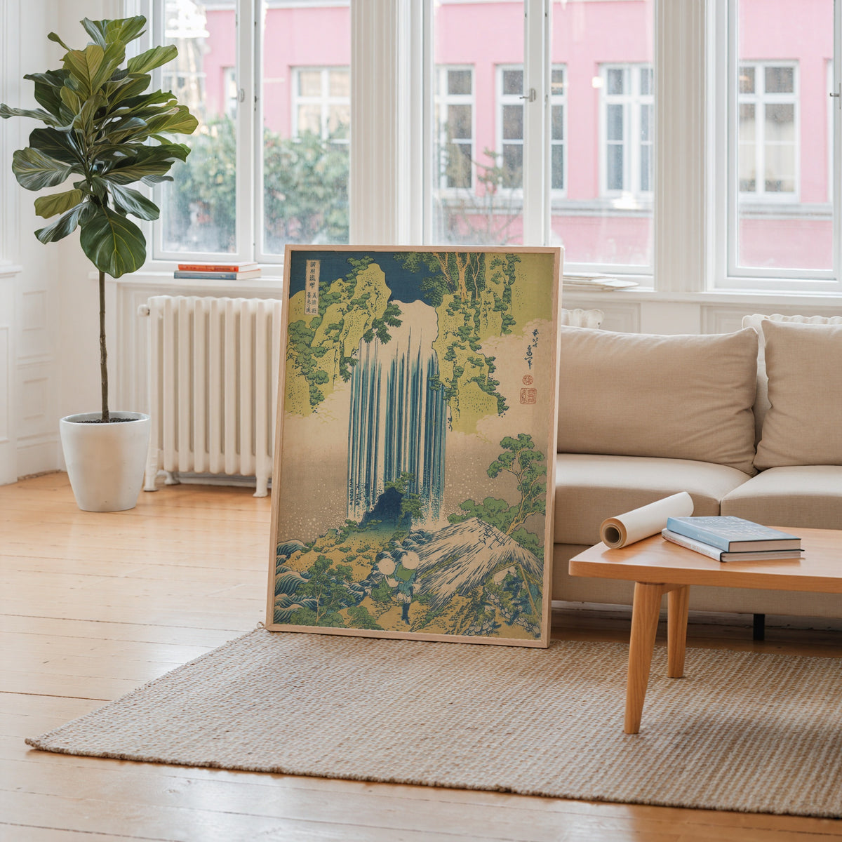 Katsushika Hokusai Yoro Waterfall in Mino Province 1832 Poster – i rum 3