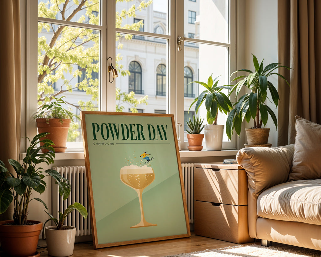 Powder Day Champagne Poster – i rum 3