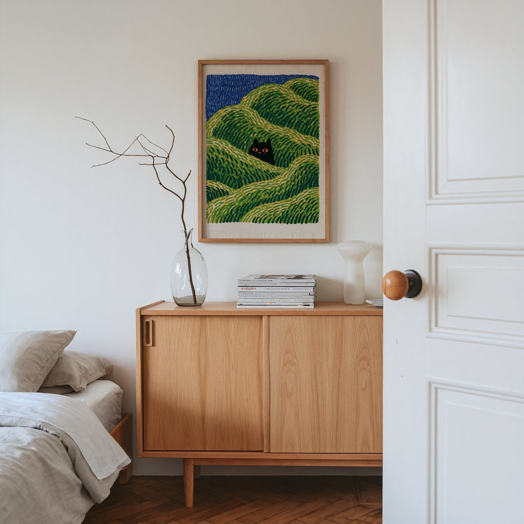 Hidden Cat Meadow Poster – i rum 4