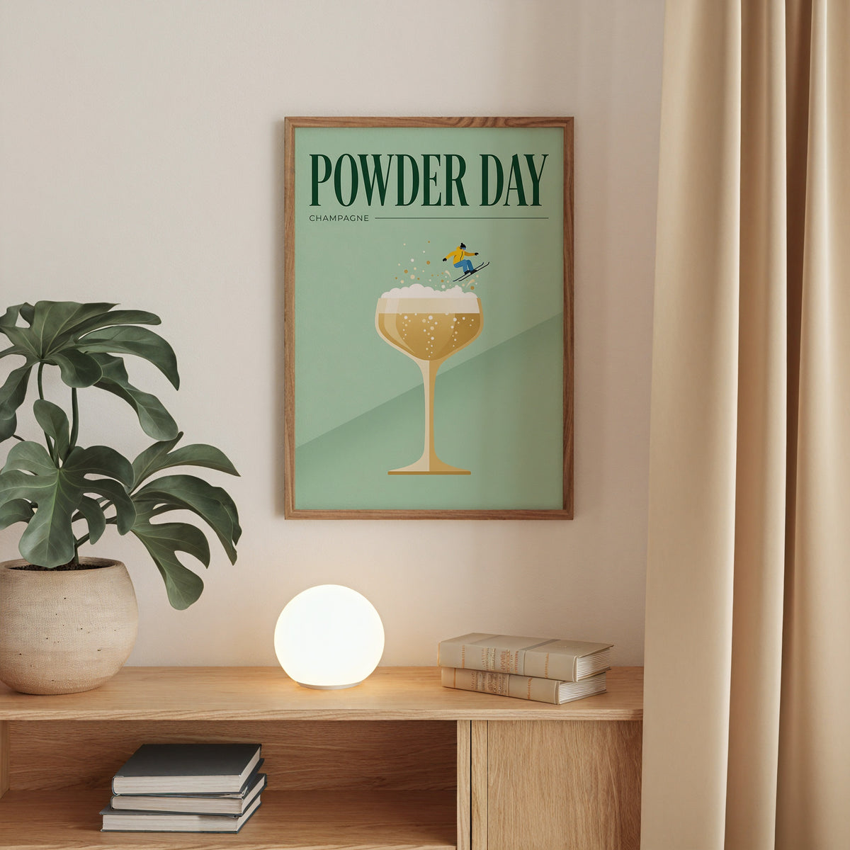 Powder Day Champagne Poster – i rum 4