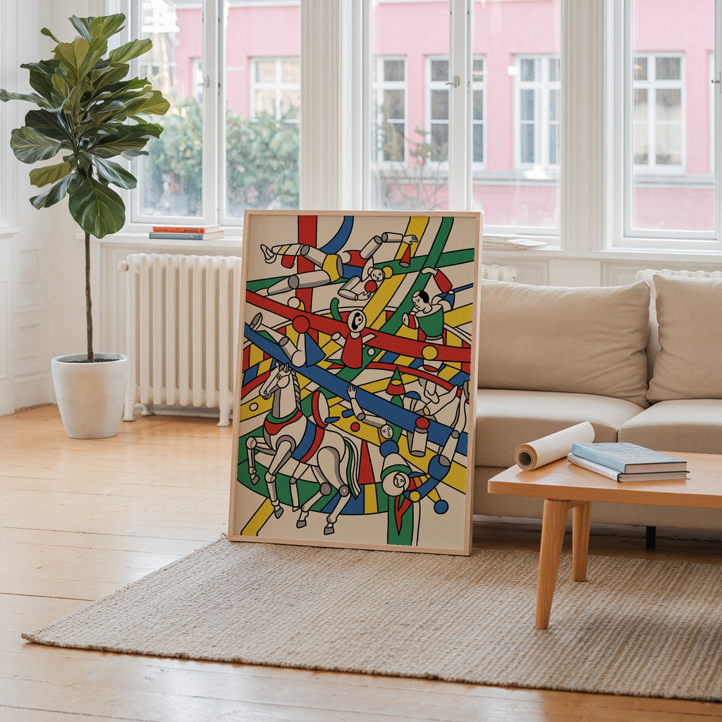 Fernand Leger The Acrobats Poster – i rum 5