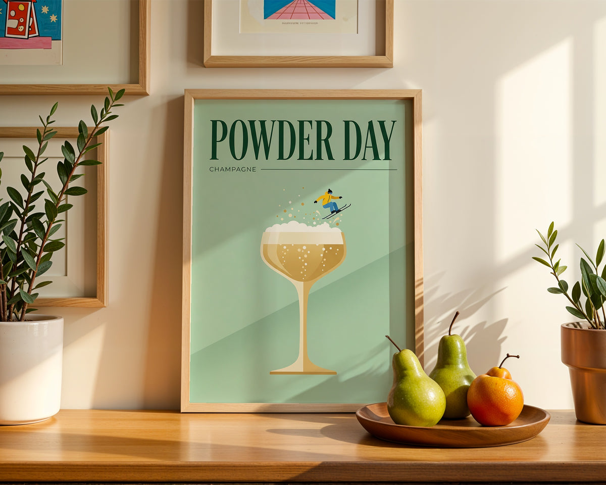 Powder Day Champagne Poster – i rum 5
