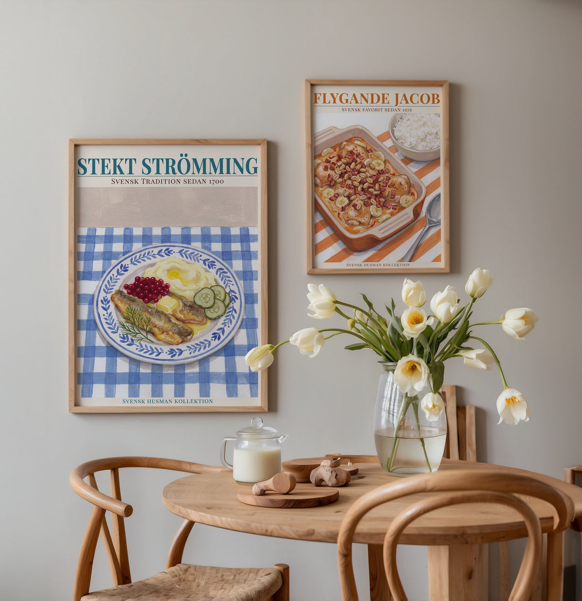 Stekt strömming Poster – två posters i rum 1