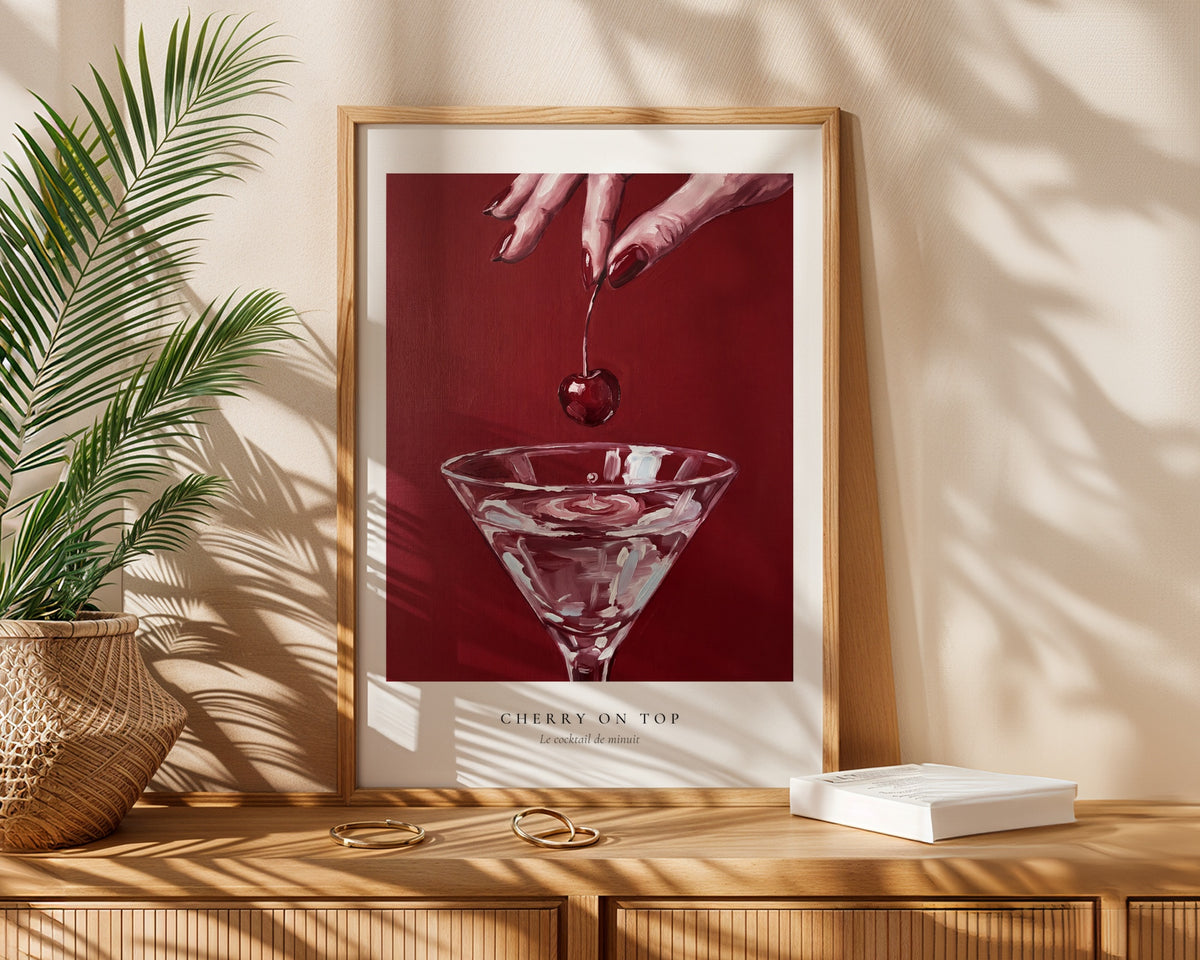 Velvet Cherry Drop Poster – i rum 5