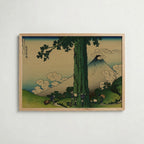 Katsushika Hokusai Mishima Pass in Kai Province 1831 Poster – ekram