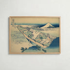 Katsushika Hokusai Ushibori in Hitachi Province 1831 Poster – ekram