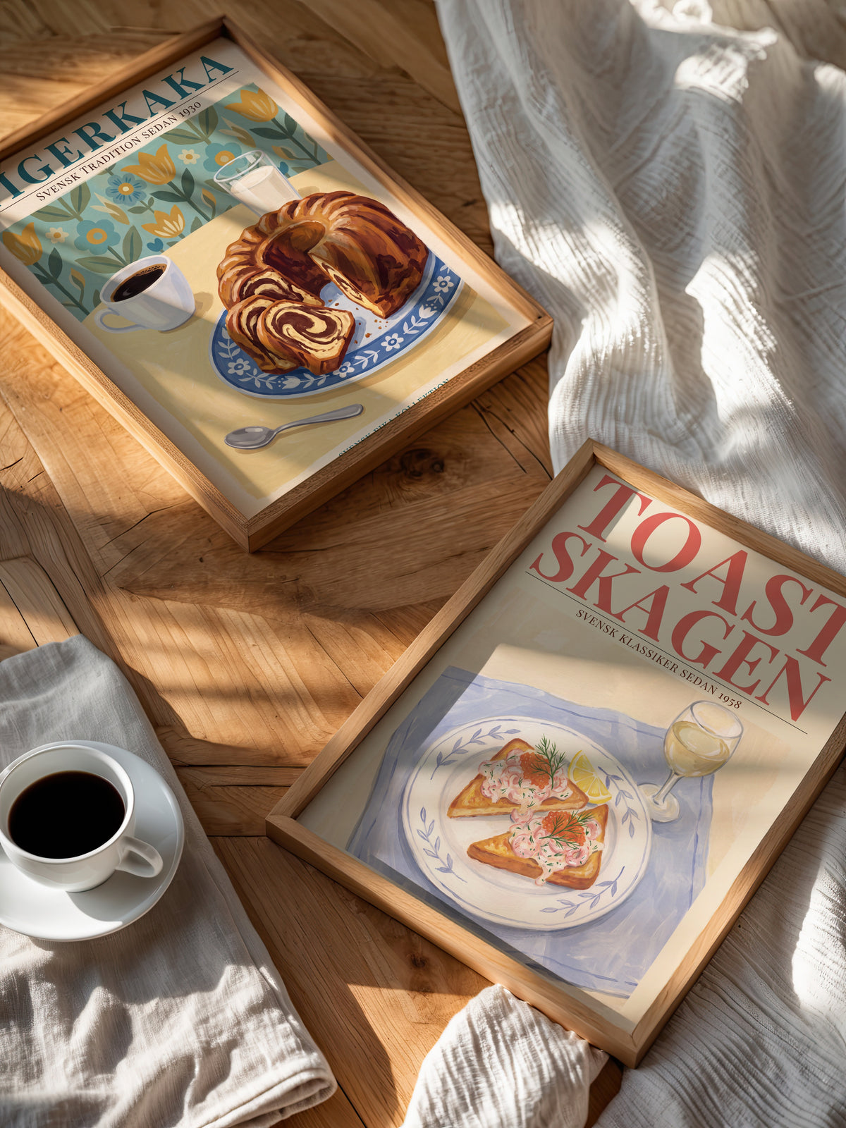 Toast Skagen Poster – två posters i rum 2