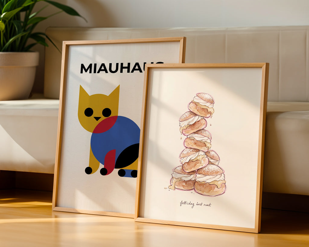 Fettisdag Året Runt Poster – två posters i rum 2