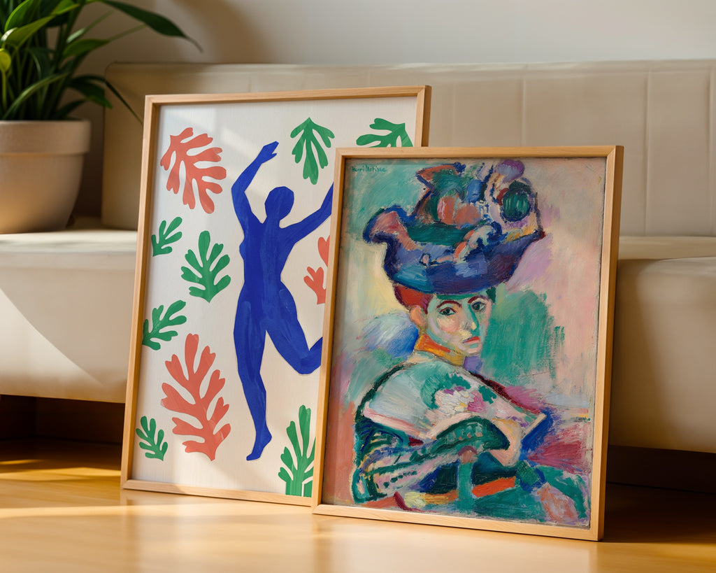 Henri Matisse Woman with a Hat 1905 Poster – två posters i rum 2