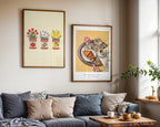 Pantry Bloom Trio Poster – två posters i rum 2
