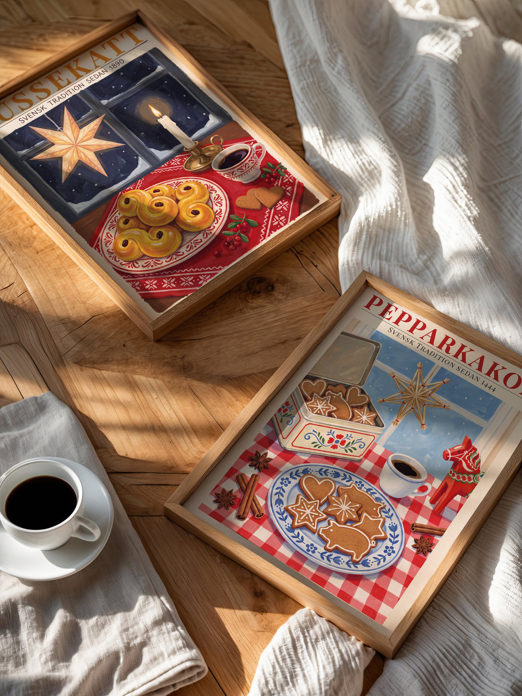 Pepparkakor Poster – två posters i rum 3