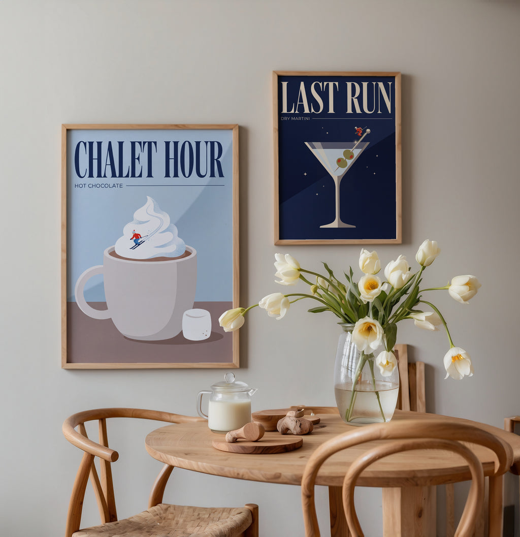 Whipped Cocoa Slope Poster – två posters i rum 2