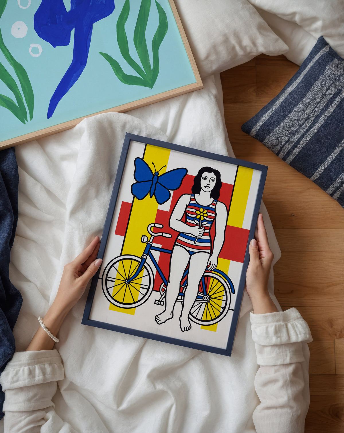Fernand Leger The Big Julie 1945 Poster – två posters i rum 3