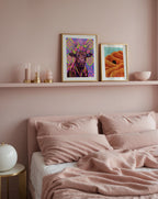 Flower Bull Poster – två posters i rum 3
