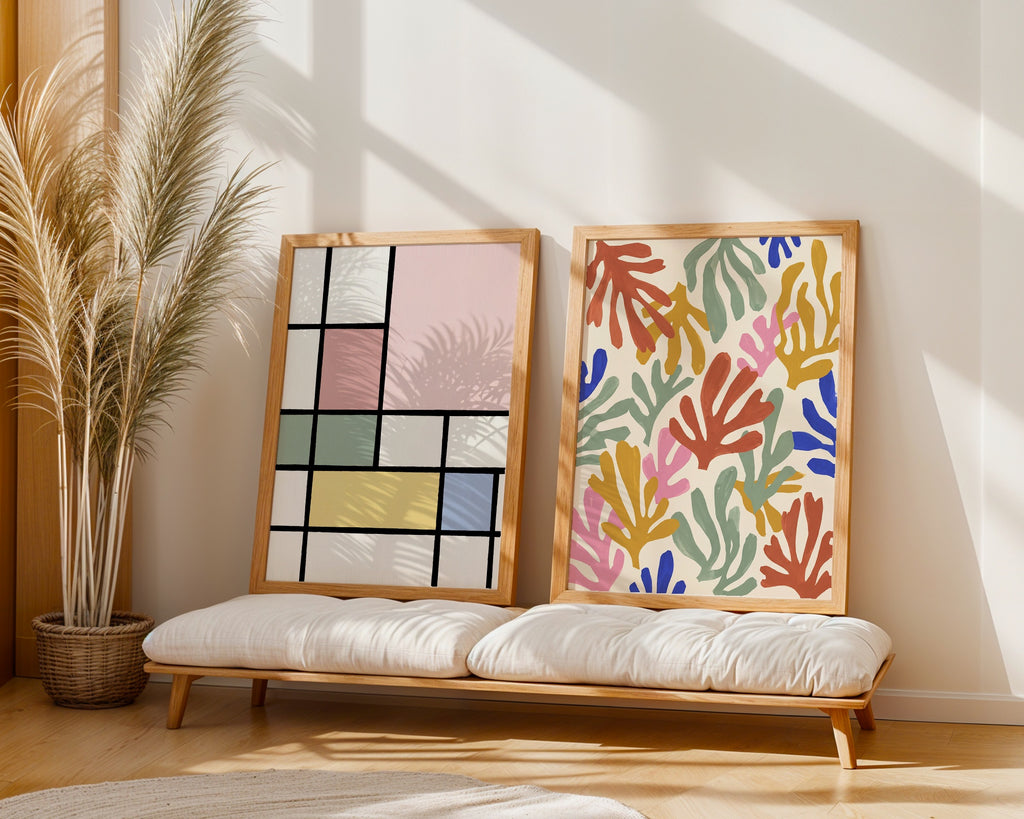 Henri Matisse Seaweed and Coral Poster – två posters i rum 3