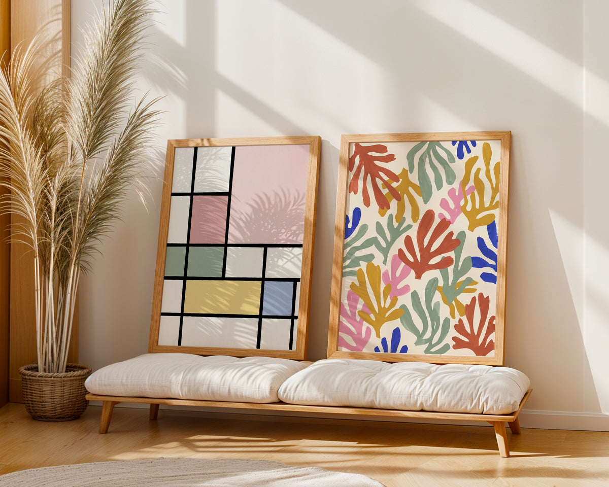 Henri Matisse Seaweed and Coral Poster – två posters i rum 3