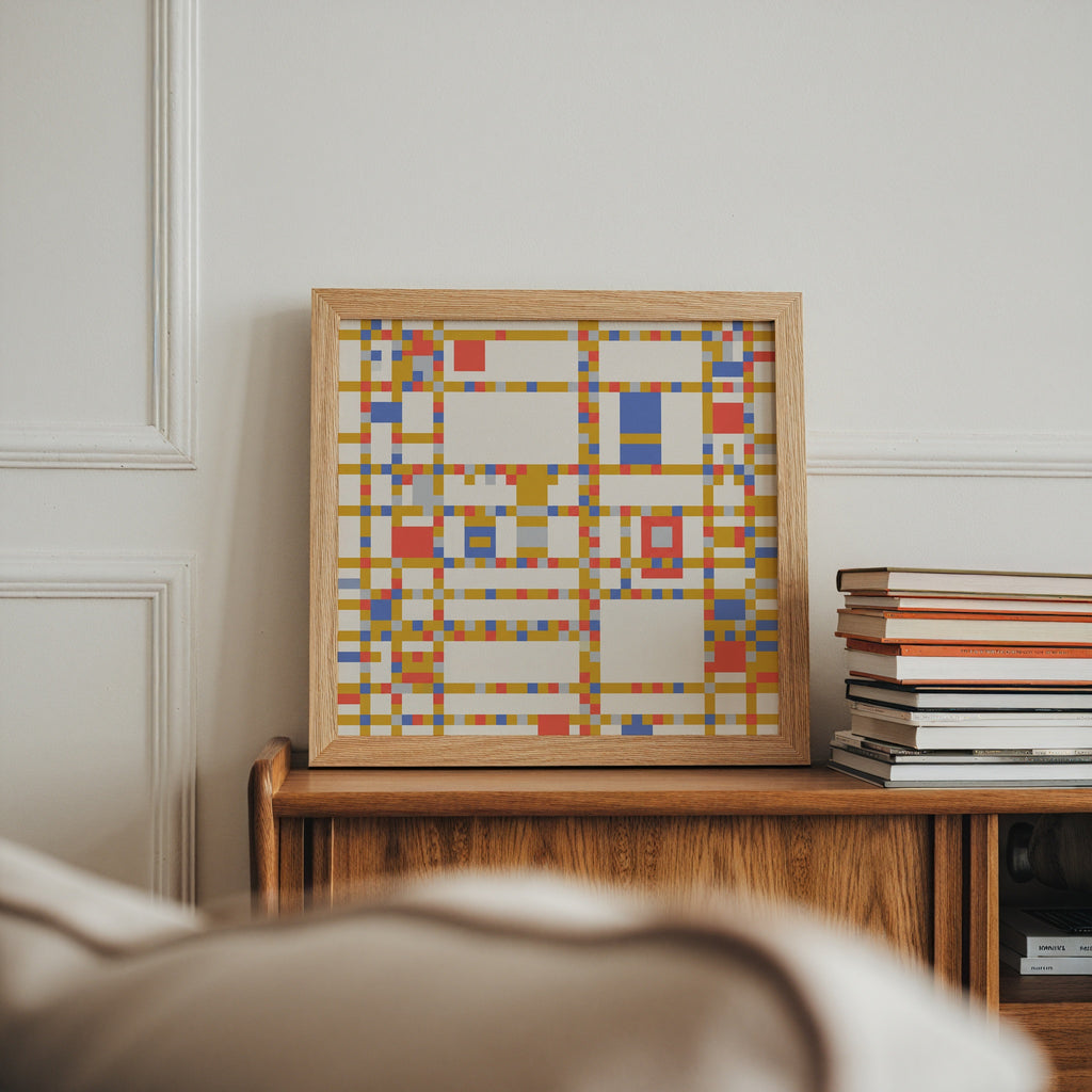 Piet Mondrian City Boogie Poster – i rum 6