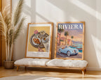 Silk Scarf Drive Poster – två posters i rum 3