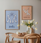 Skål Poster – två posters i rum 3