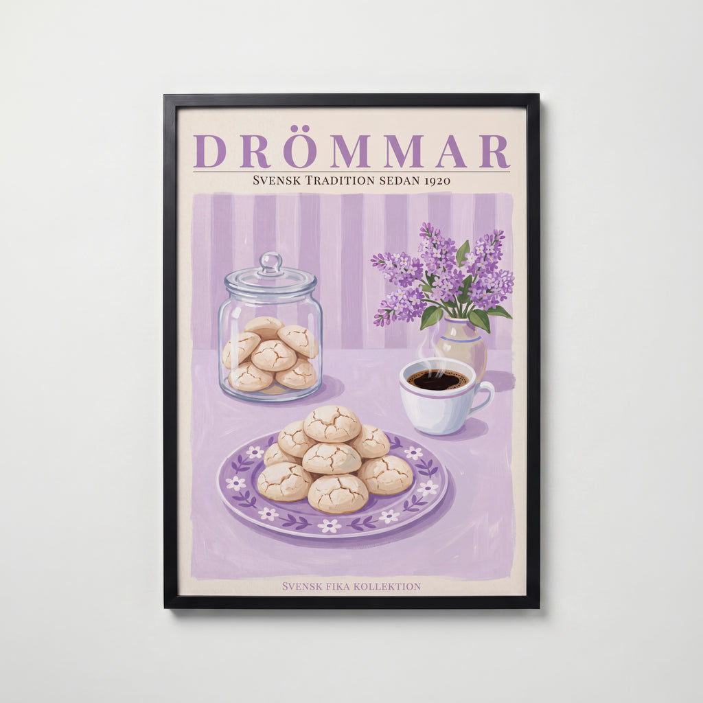 Drömmar Poster – svart ram