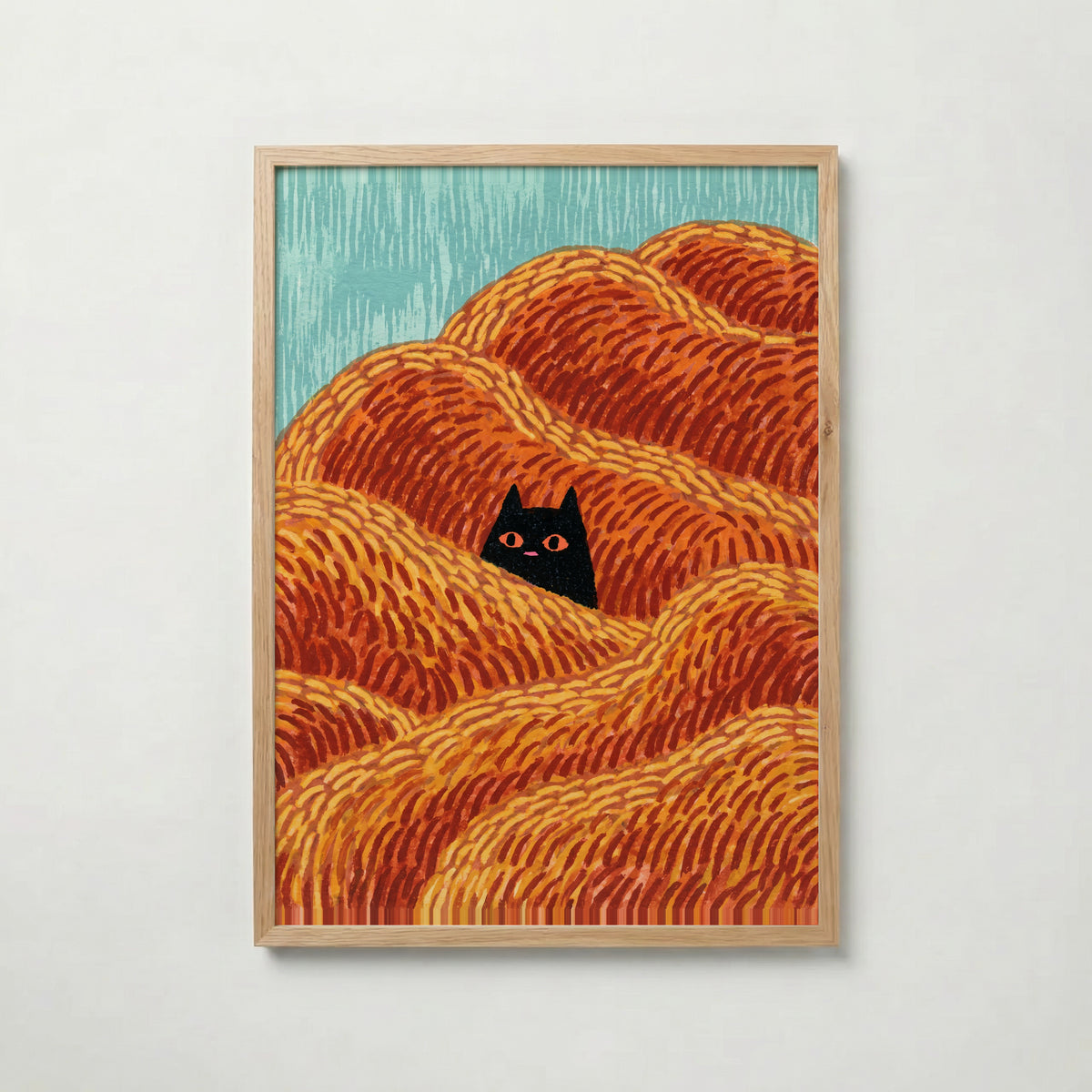 Hidden Cat Dunes Poster – ekram