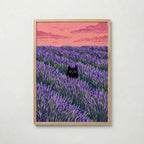 Hidden Cat Lavender Poster – ekram