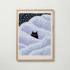 Hidden Cat Snowdrift Poster – ekram