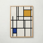 Piet Mondrian Quiet Composition Poster – ekram