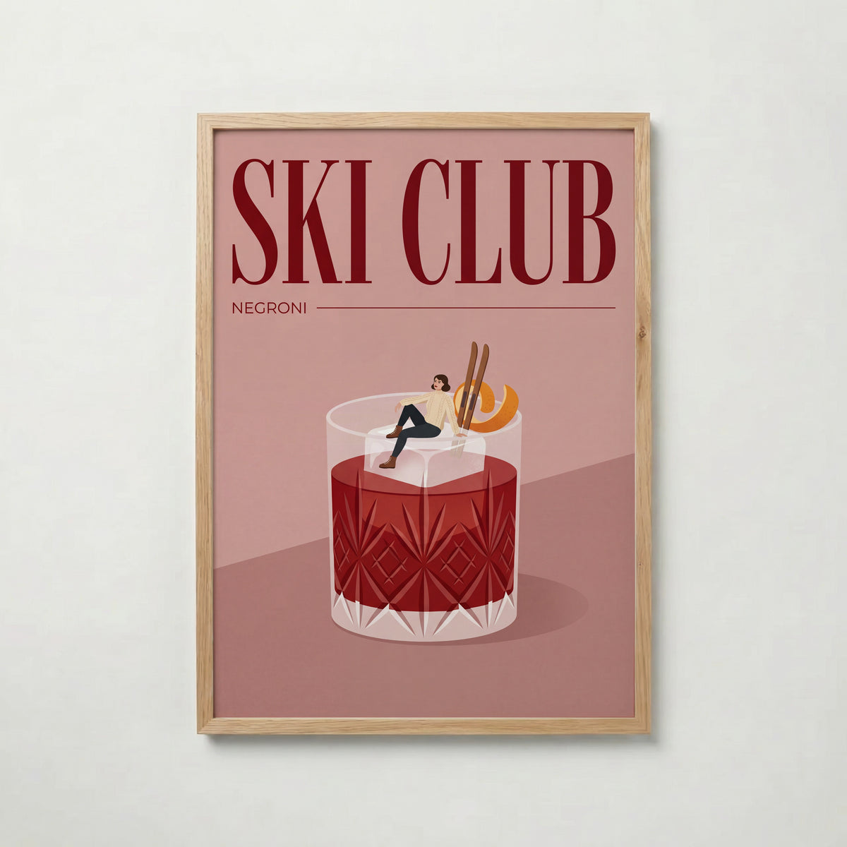 Ski Club Negroni Poster – ekram