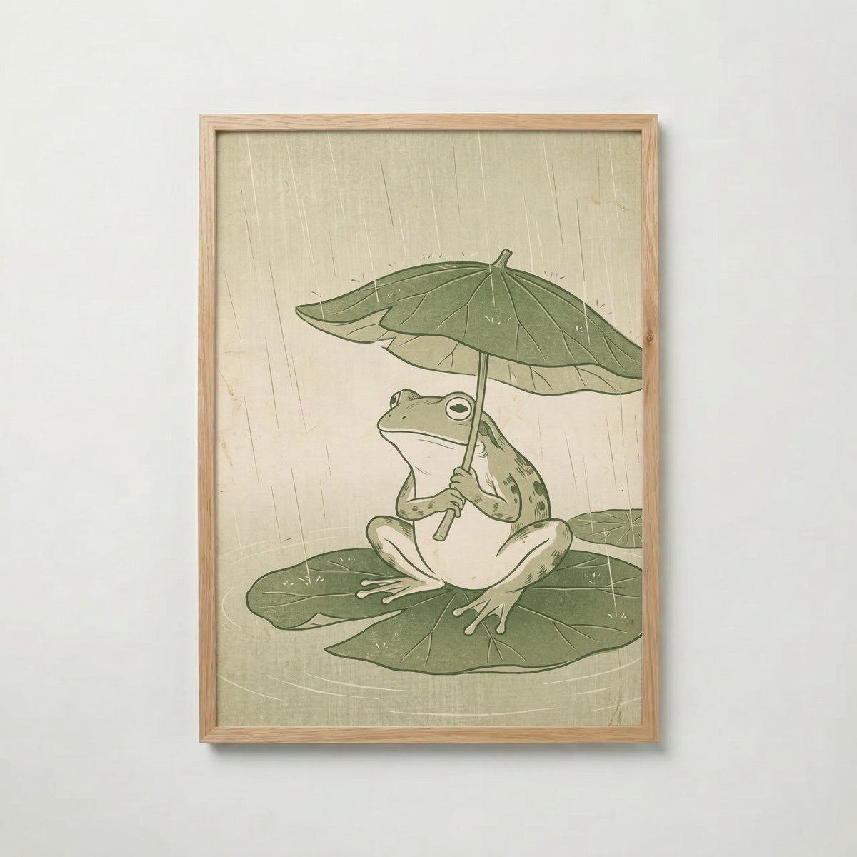 Frog in the Rain Poster – ekram