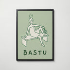 Bastu Poster – svart ram