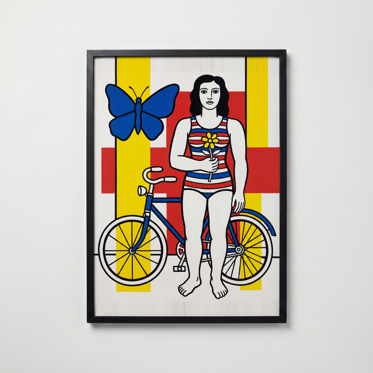 Fernand Leger The Big Julie 1945 Poster – svart ram